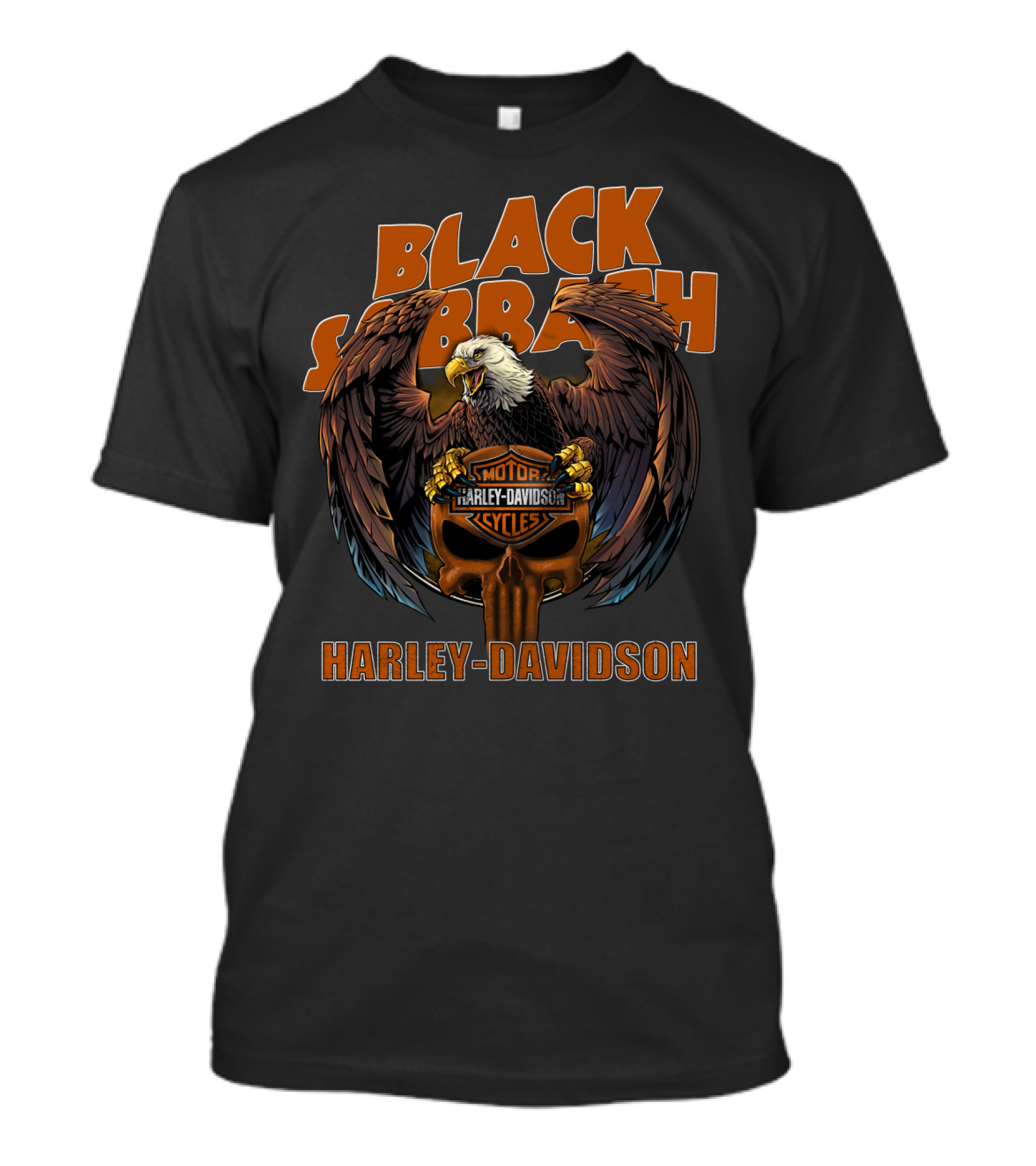 Black Sabbath Harley Davidson Motor Cycles Eagle T-Shirt