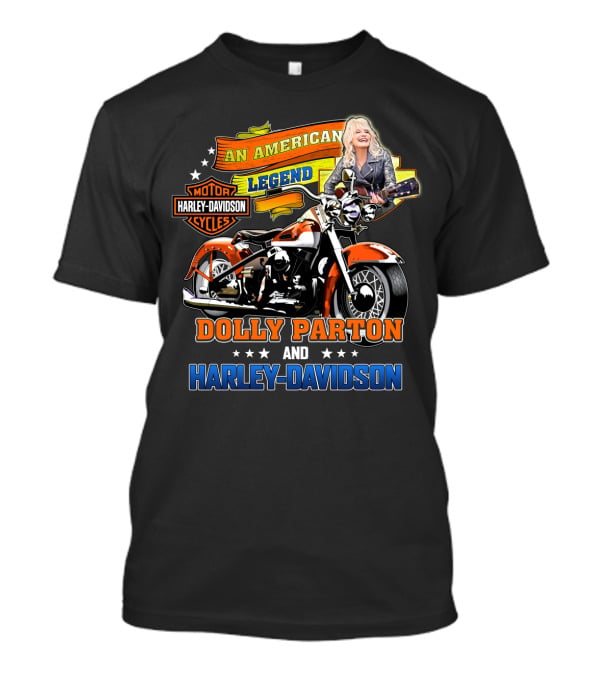 An American Legend Dolly Parton And Harley Davidson T-Shirt