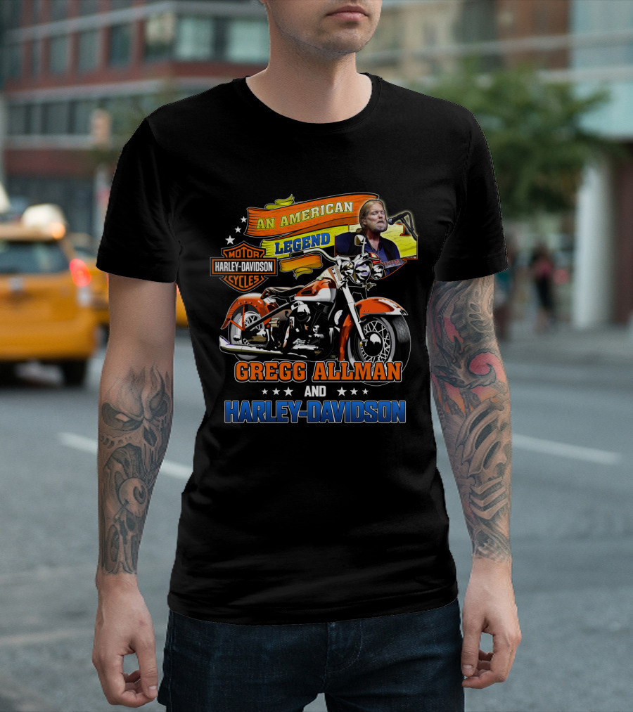 Gregg Allman An American Legend Harley Davidson Cycles T-Shirt