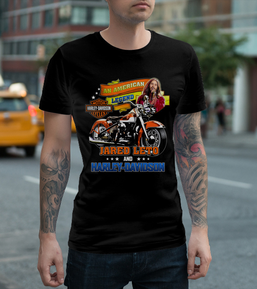 An American Legend Jared Leto And Harley Davidson T-Shirt