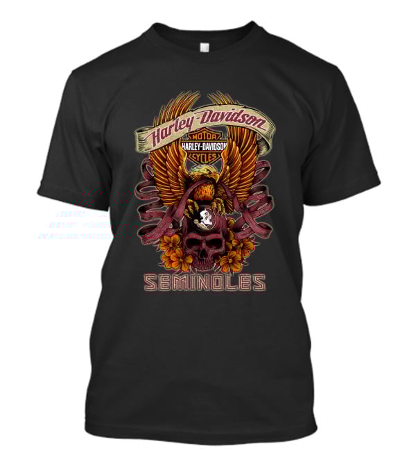 Harley Davidson Motor Cycles Florida State Seminoles T-Shirt