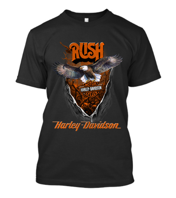 Rush Harley Davidson Eagle Motocycles T-Shirt