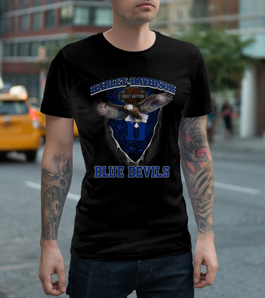 Harley Davidson Motor Harley Davidson Cycles D Blue Devils T-Shirt