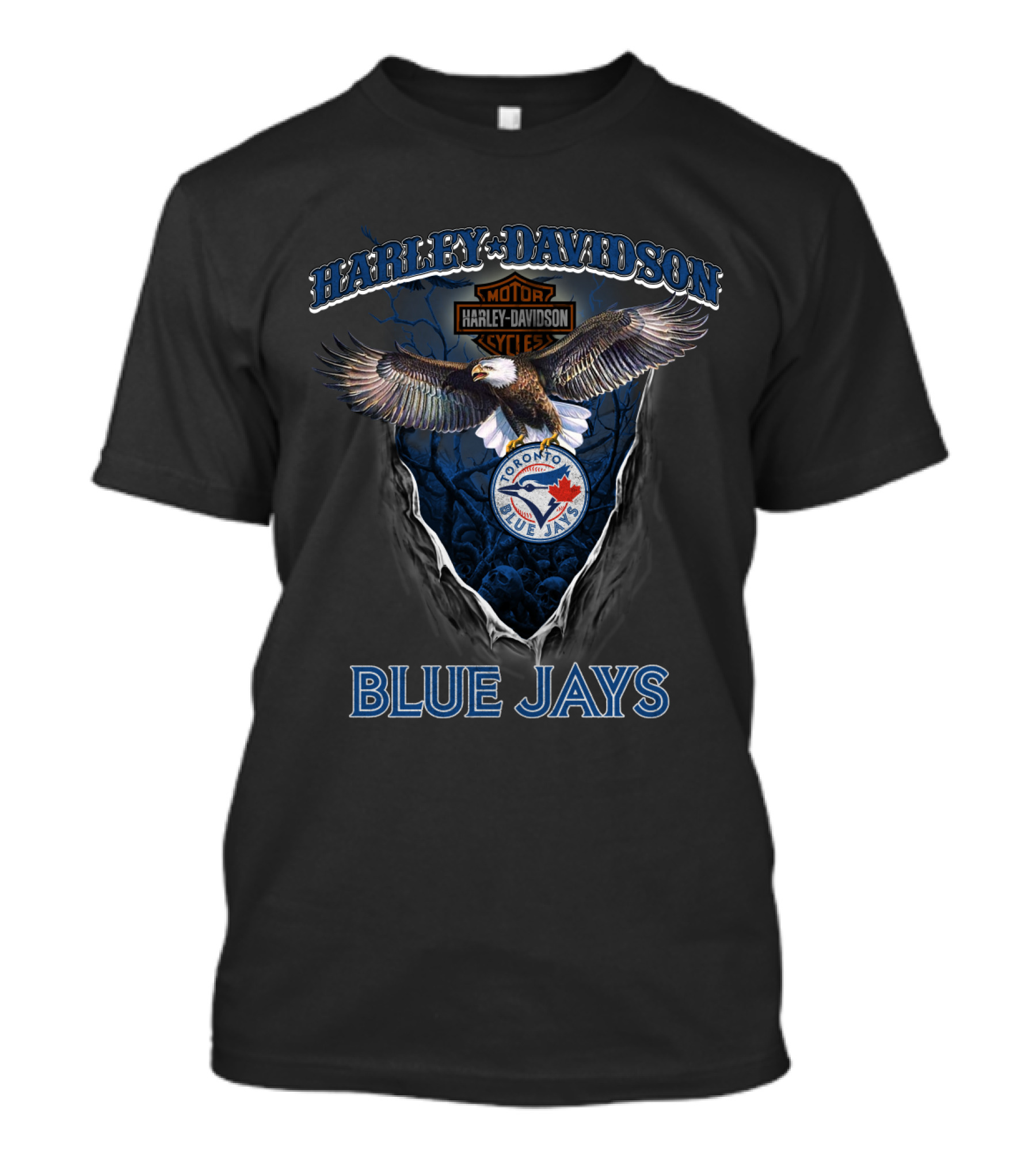 Harley Davidson Toronto Blue Jays Eagle T-Shirt