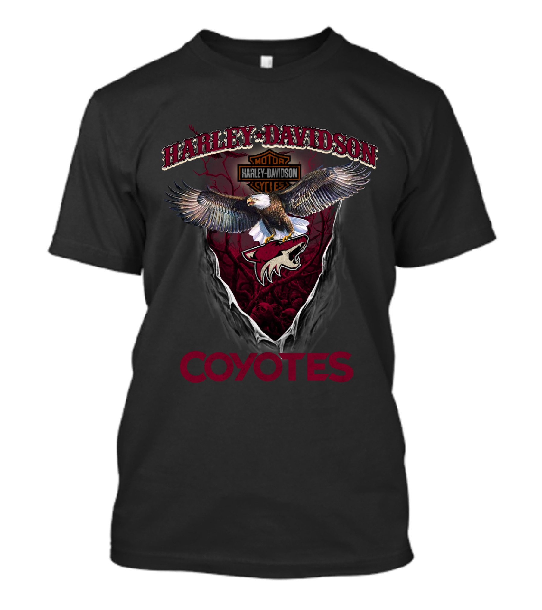 Harley Davidson Motor Cycles Arizona Coyotes T-Shirt