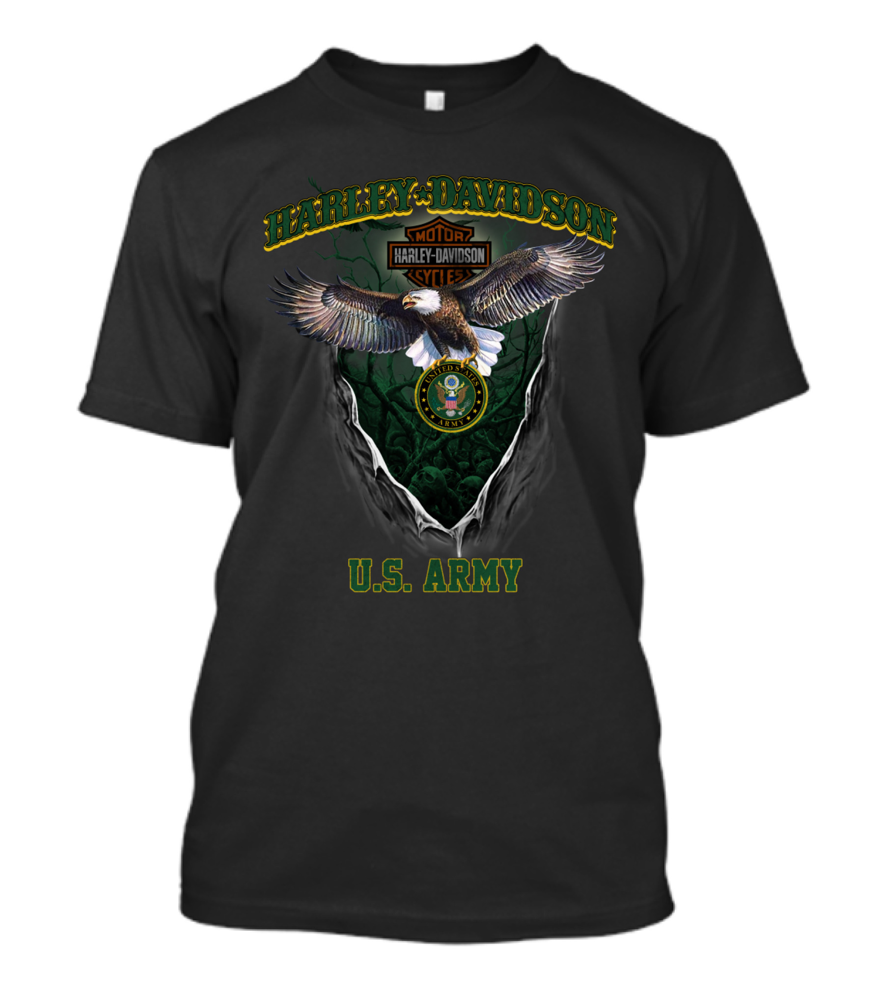 Harley Davidson Motor Cycles United States Army U.s. Army T-Shirt