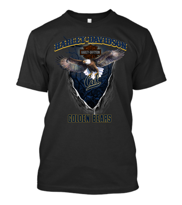 Harley Davidson Cal Golden Bears Eagle Motor Harley Davidson Cycles T-Shirt