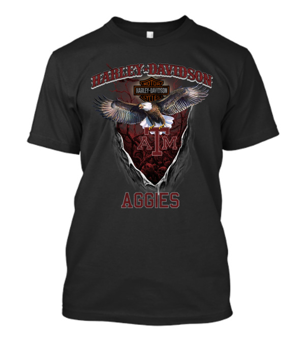 Harley Davidson Motor Texas A&M Aggies T-Shirt