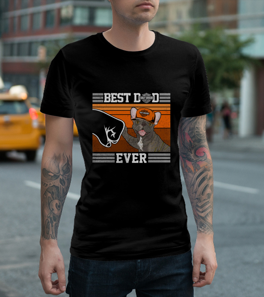 Best Dad Ever Motor Harley Davidson Cycles T-Shirt