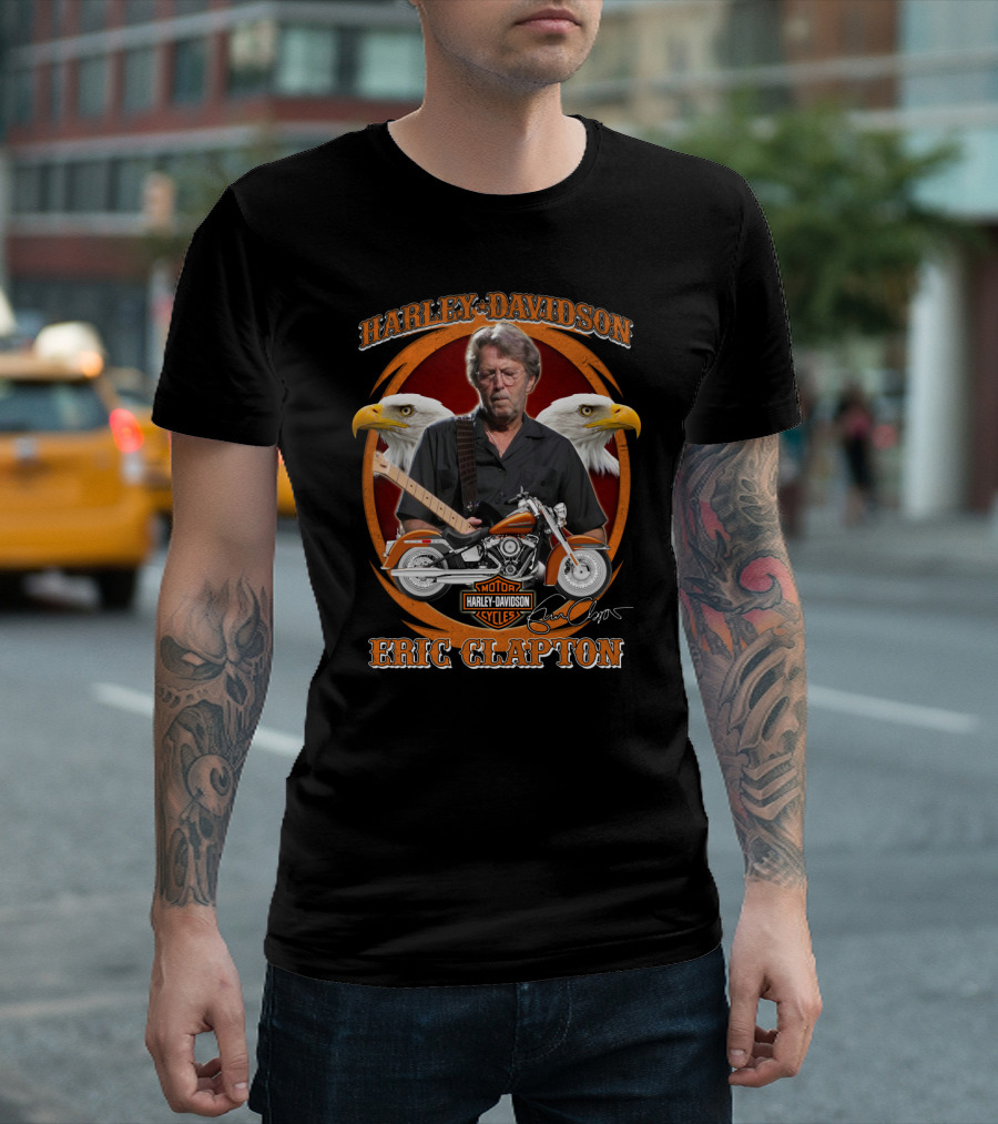 Harley Davidson Eric Clapton Motor Cycles T-Shirt