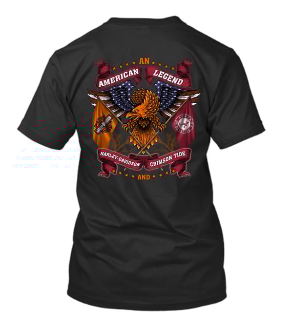 An American Legend Harley Davidson Crimson Tide T-Shirt