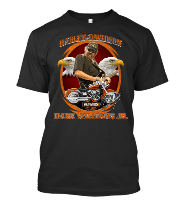 Harley Davidson Motor Cycles Hank Williams Jr. T-Shirt