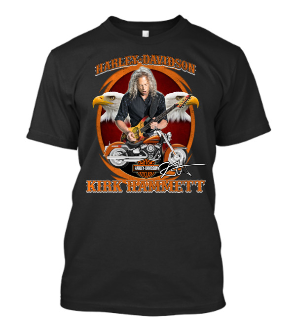 Harley Davidson Kirk Hammett Motor Cycles T-Shirt
