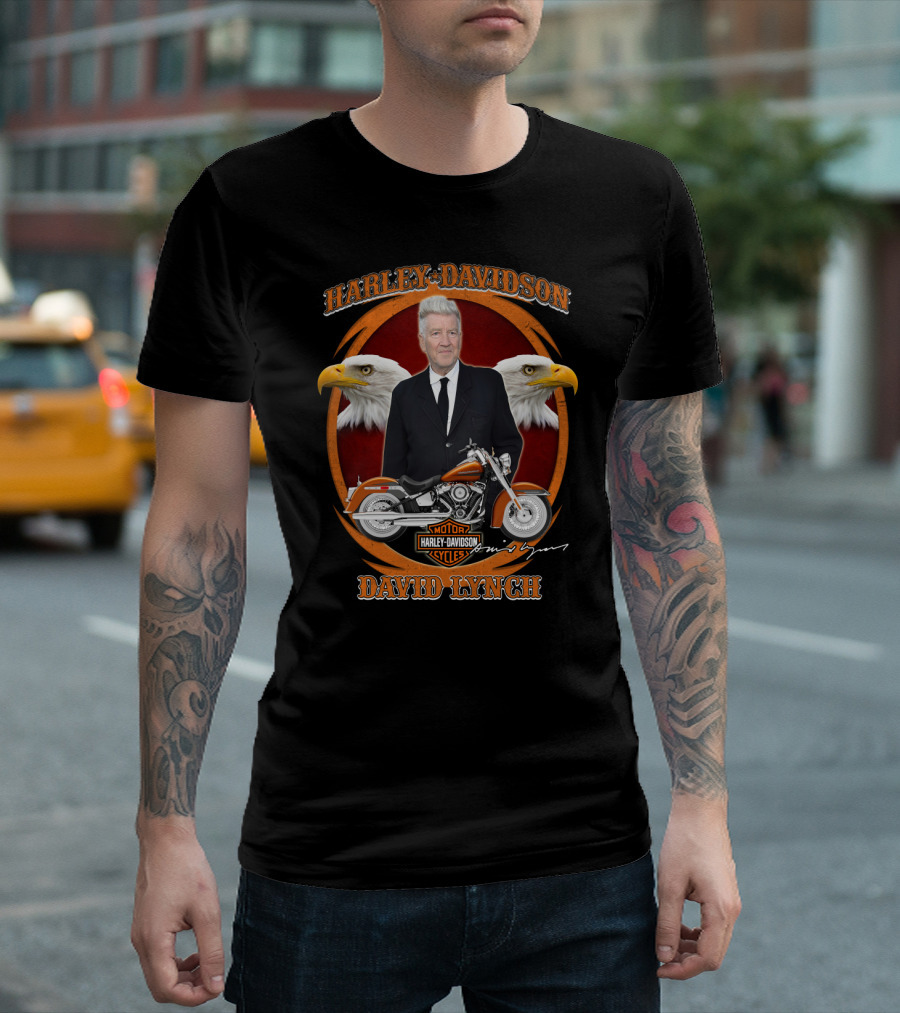 Harley Davidson Motor Cycles David Lynch Eagles T-Shirt