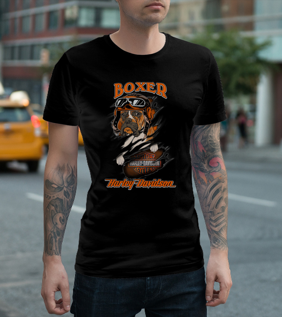 Boxer Harley Davidson Cycles Major T-Shirt