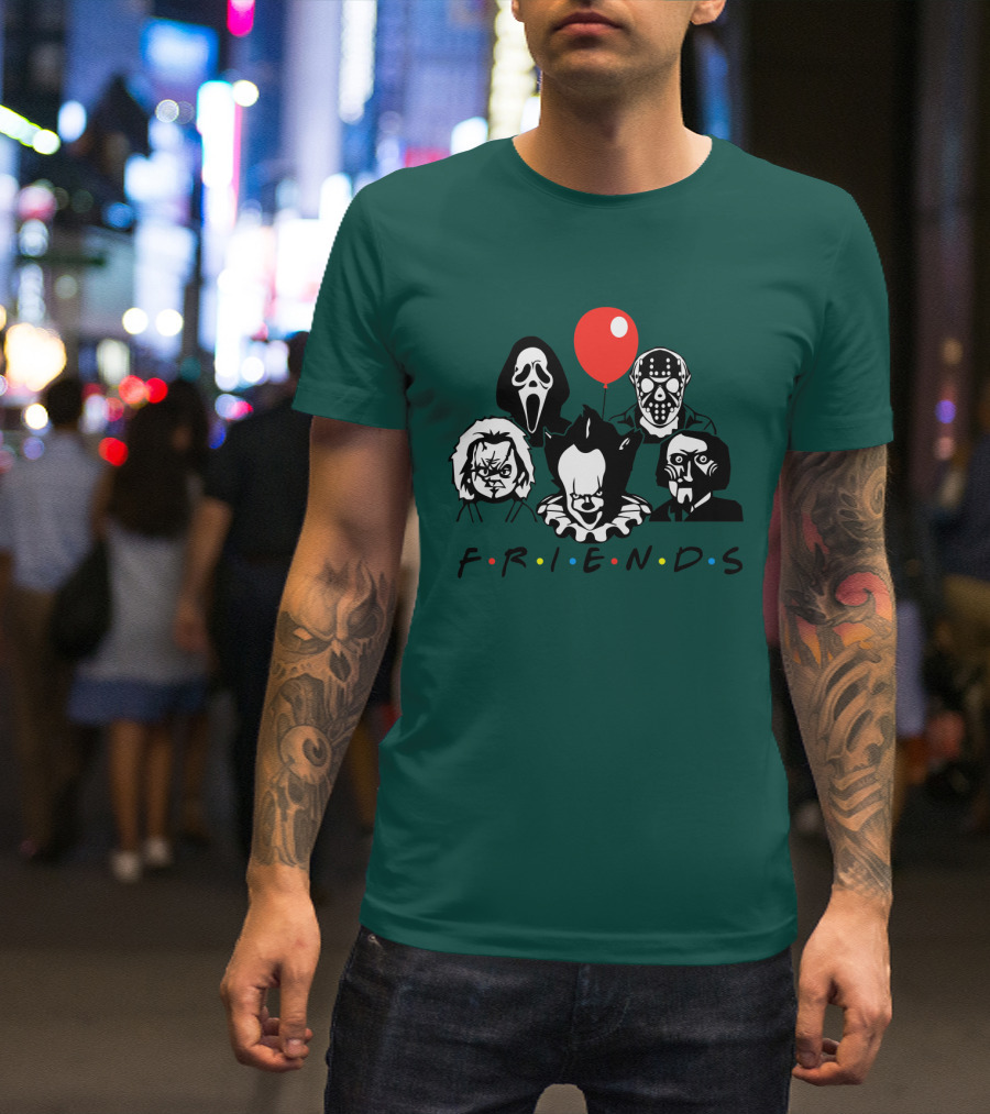 Friends Characters Horror Icons Balloon T-Shirt