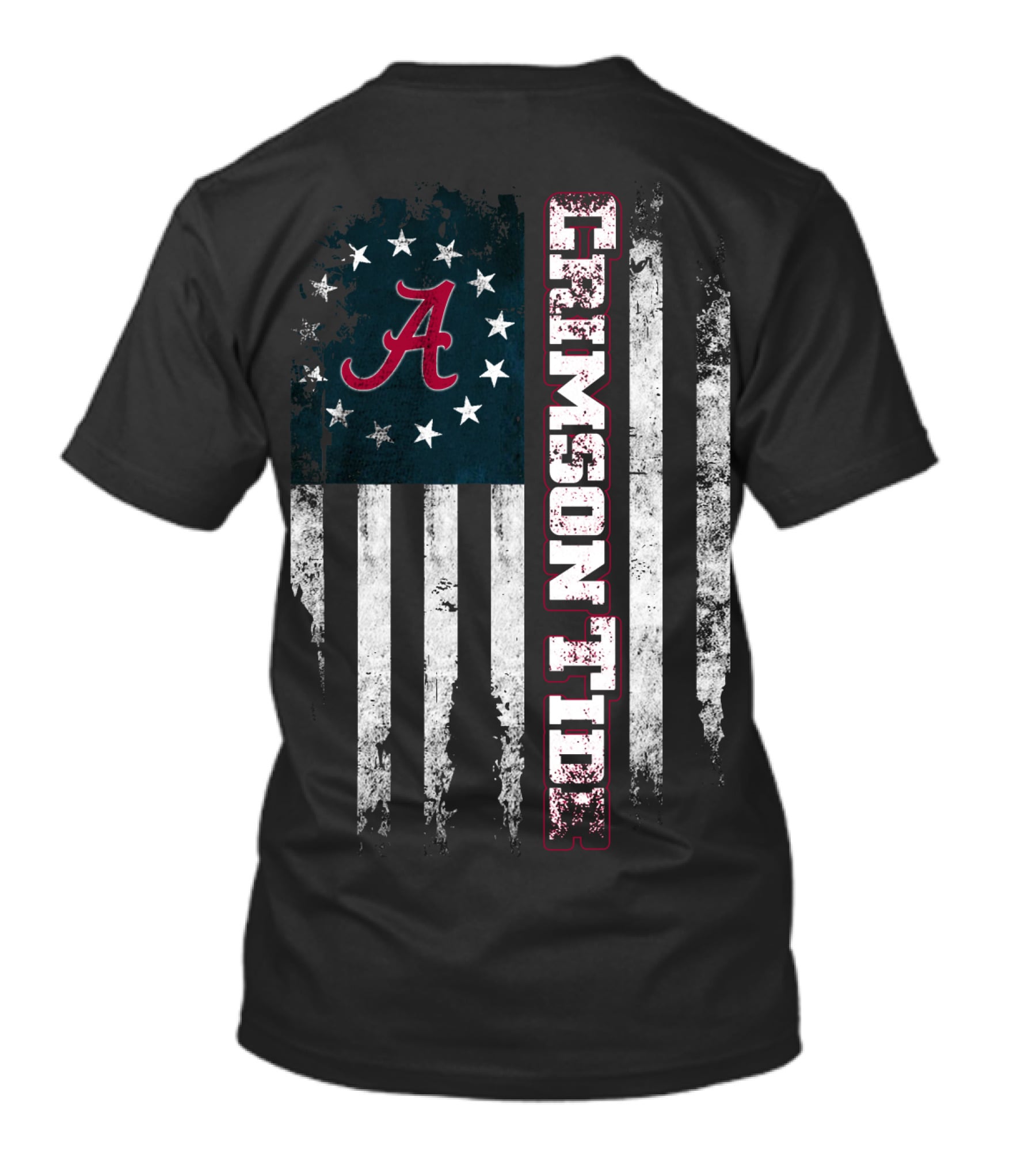 Crimson Tide A Flag Stars Stripes T-Shirt