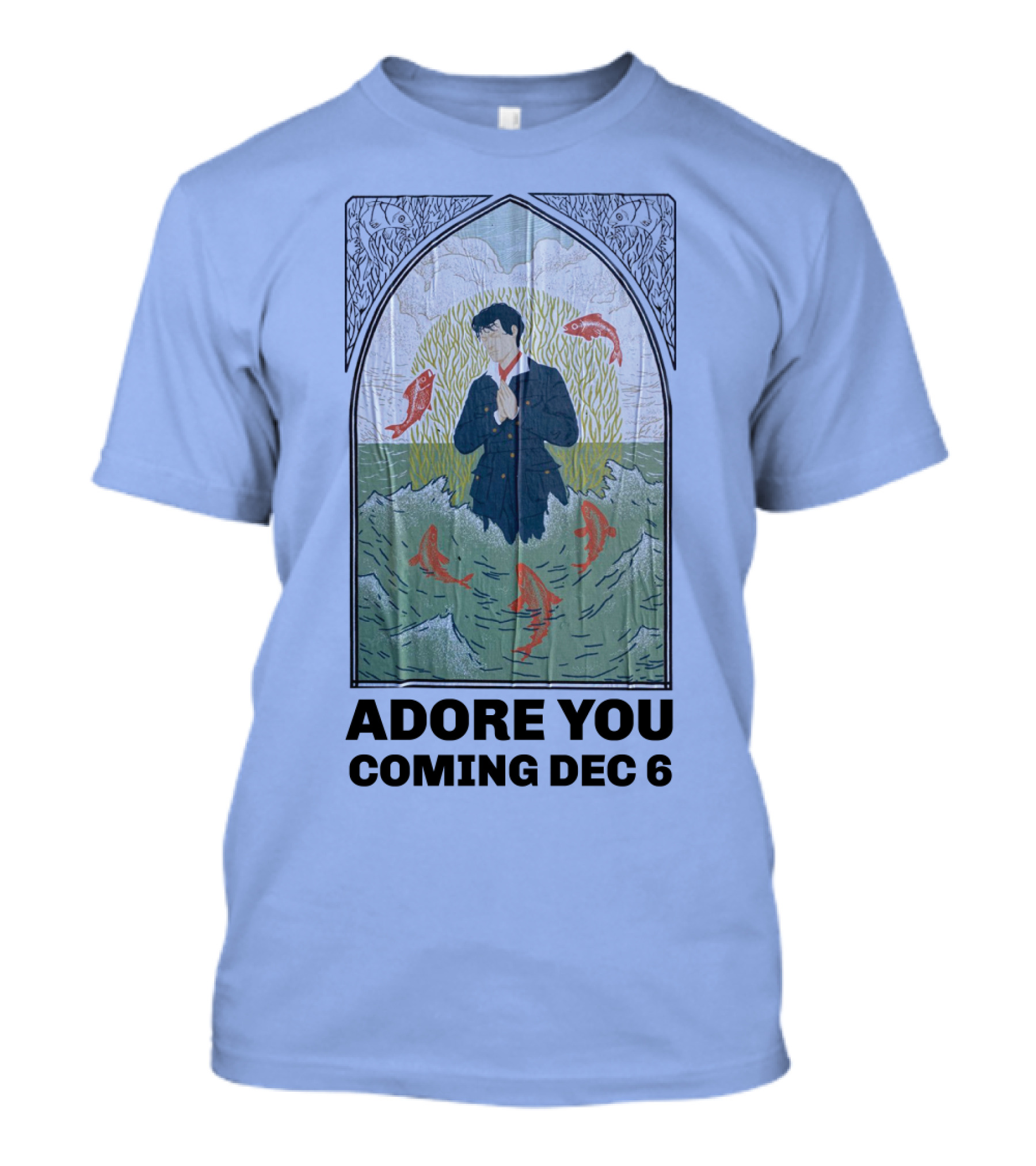 Adore You Coming Dec 6 Archway Fish Motif T-Shirt
