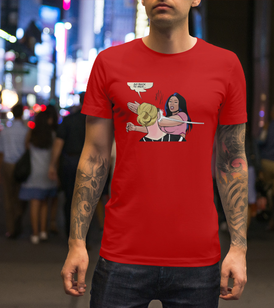 Go Back To Mexi Comic Style Slap Scene T-Shirt