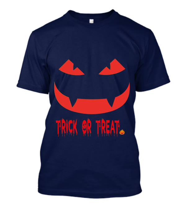HALLOWEEN Trick Or Treat Jack-o'-Lantern Face T-Shirt