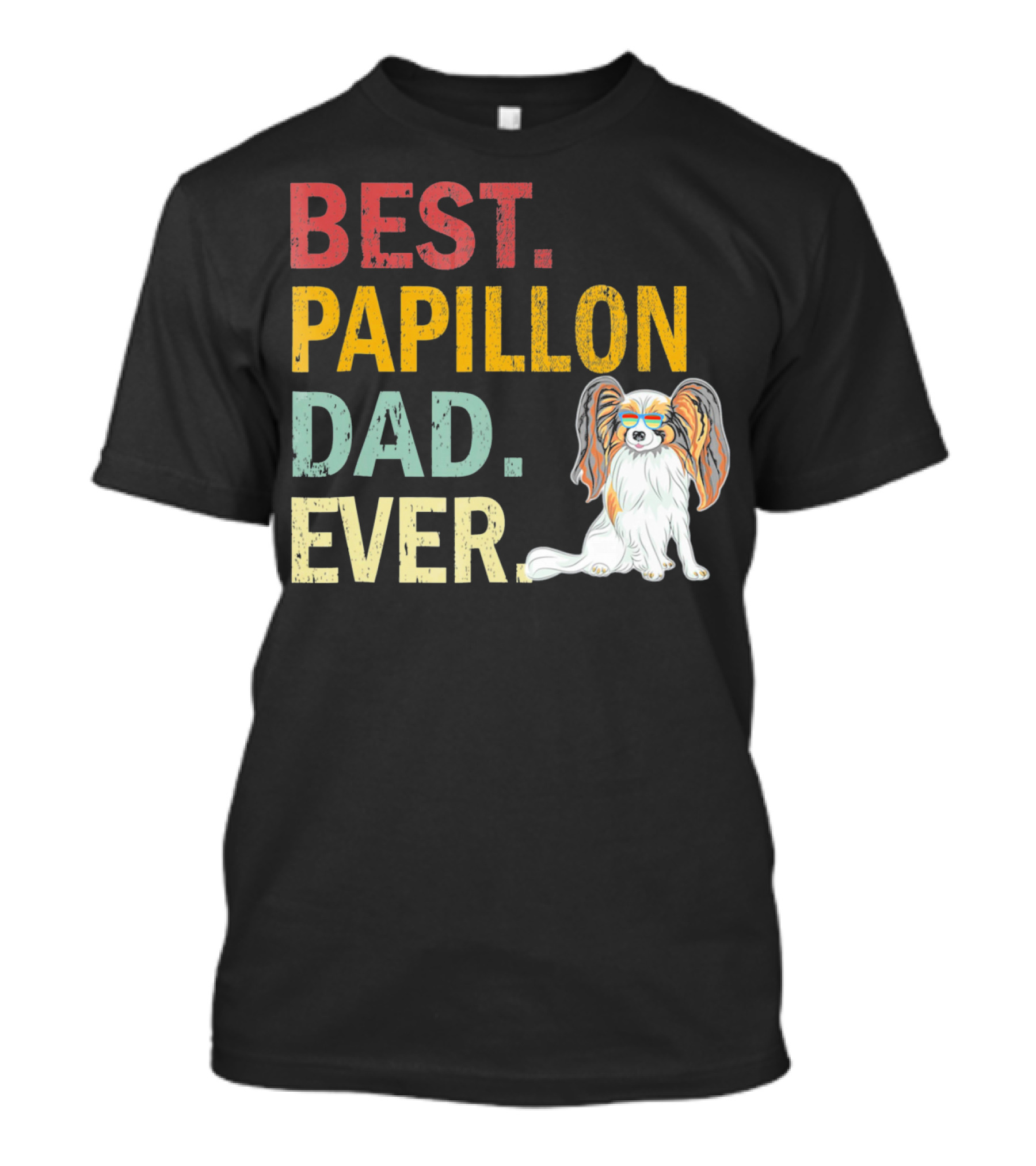 Best Papillon Dad Ever T-Shirt
