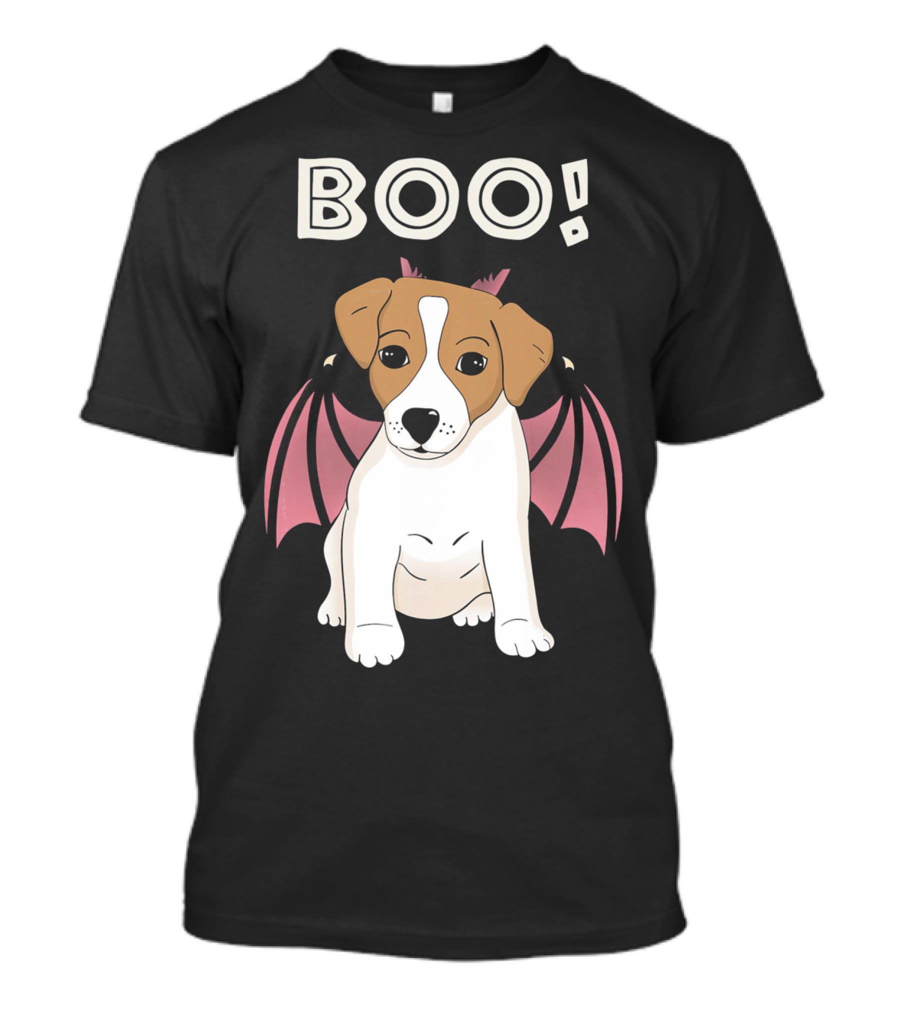 BOO Jack Russell Terrier With Bat Wings T-Shirt