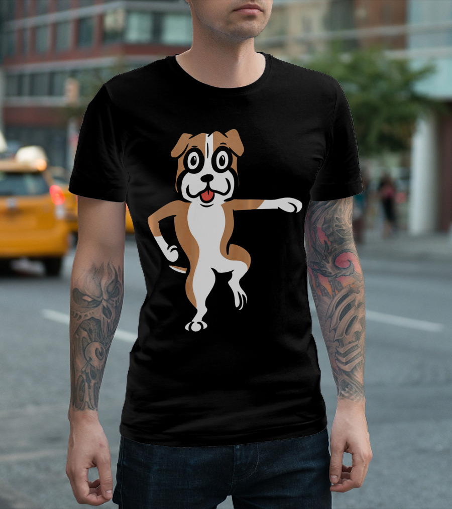 Boxer Dog Funny Dance Move Best Mates T-Shirt
