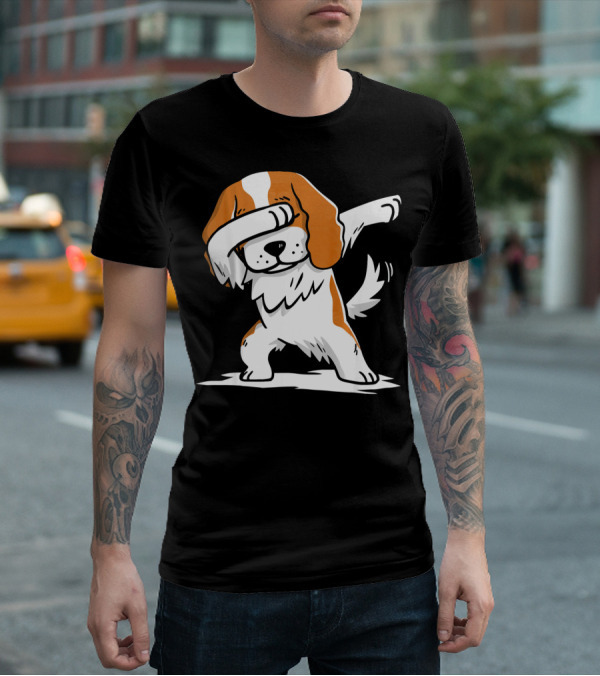 Cavalier King Charles Spaniel Dabbing Dance Pose T-Shirt