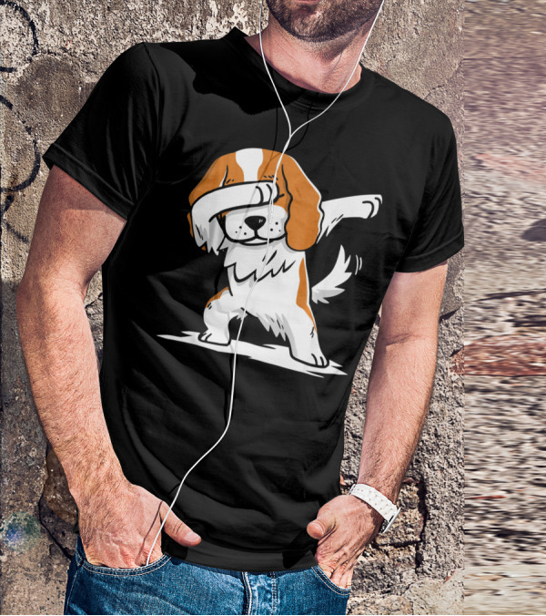 Cavalier King Charles Spaniel Dabbing Dance Pose T-Shirt