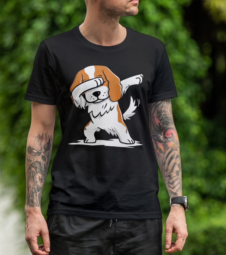 Cavalier King Charles Spaniel Dabbing Dance Pose T-Shirt