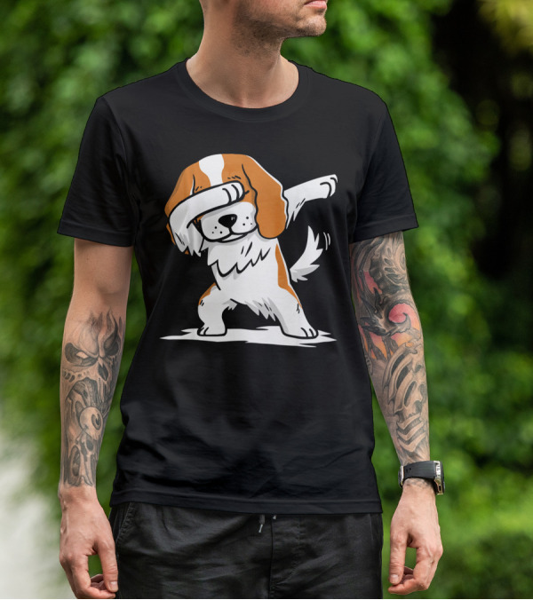 Cavalier King Charles Spaniel Dabbing Dance Pose T-Shirt