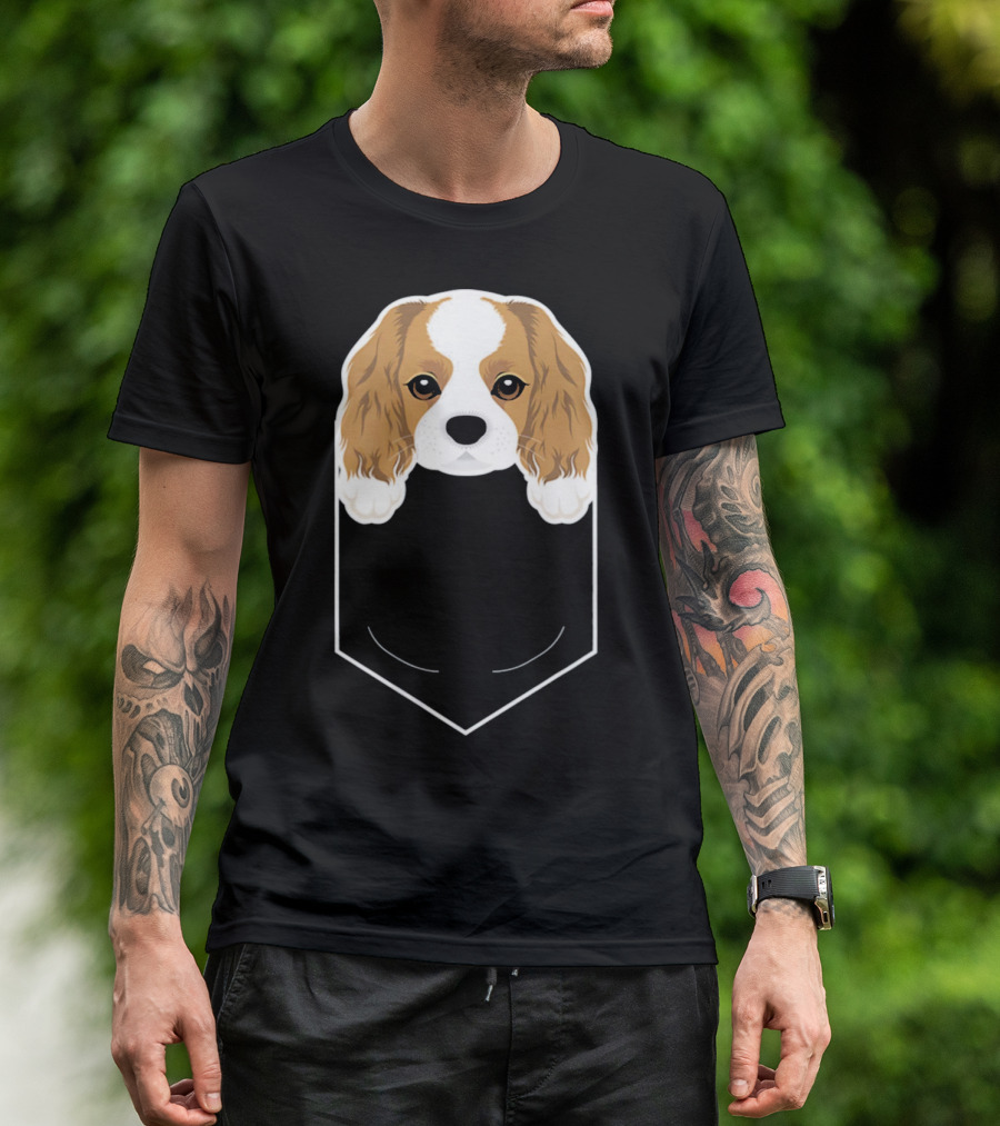 Cavalier King Charles Spaniel In My Pocket Cute Dog T-Shirt