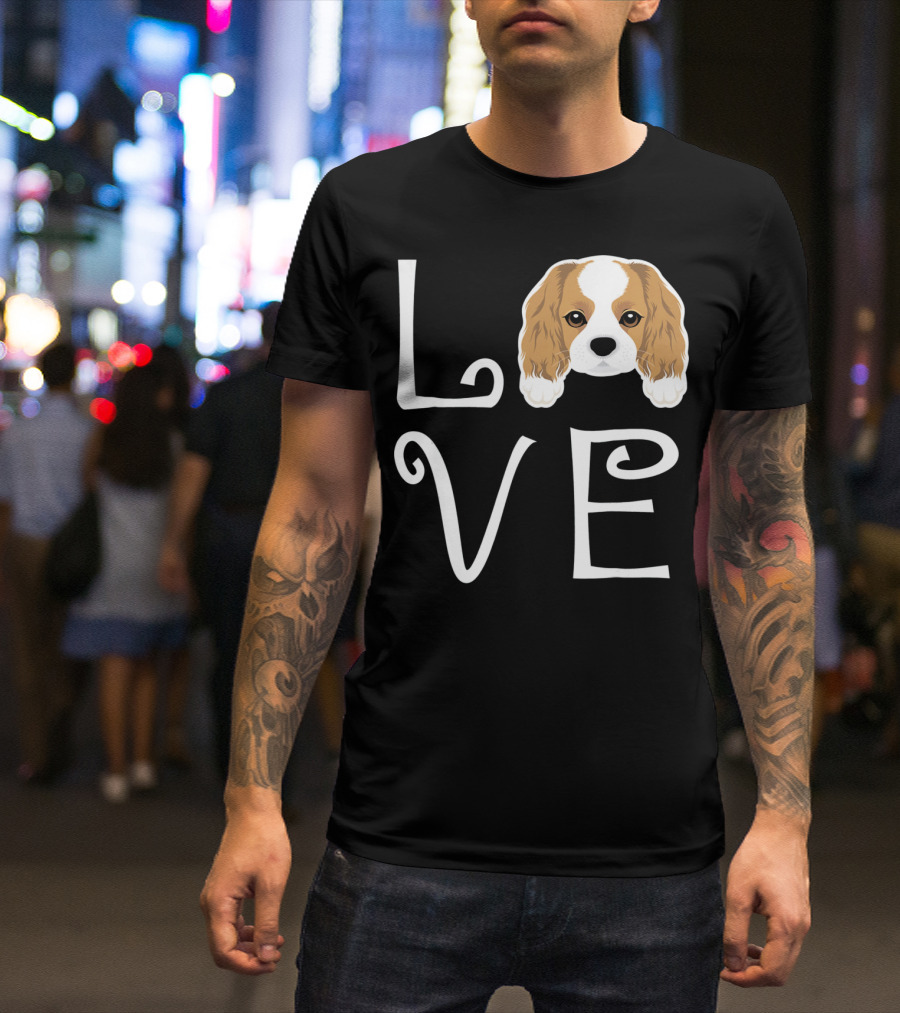 Cavalier King Charles Spaniel Love Puppy Dog Owner T-Shirt