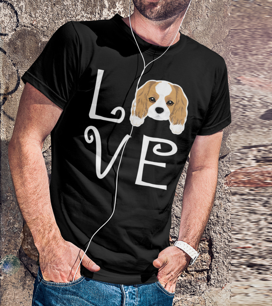 Cavalier King Charles Spaniel Love Puppy Dog Owner T-Shirt