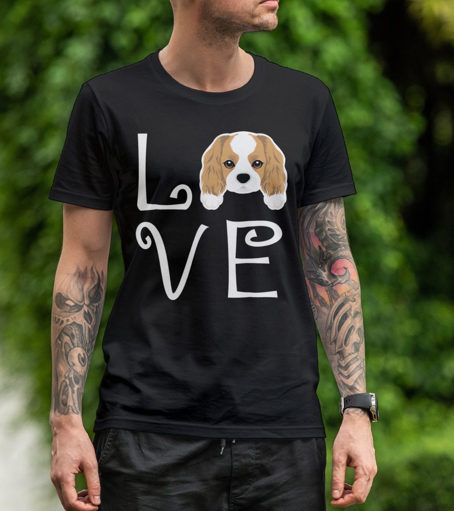 Cavalier King Charles Spaniel Love Puppy Dog Owner T-Shirt