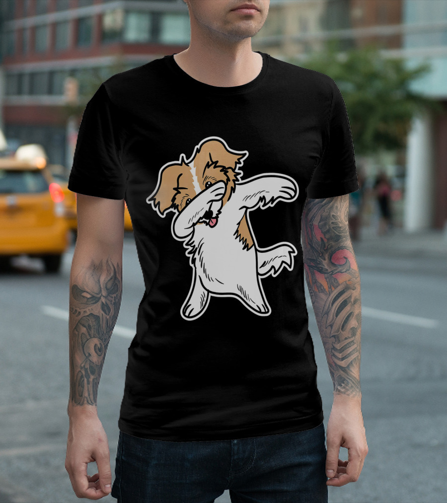 Dabbing Shih Tzu Kids Puppy Dance T-Shirt