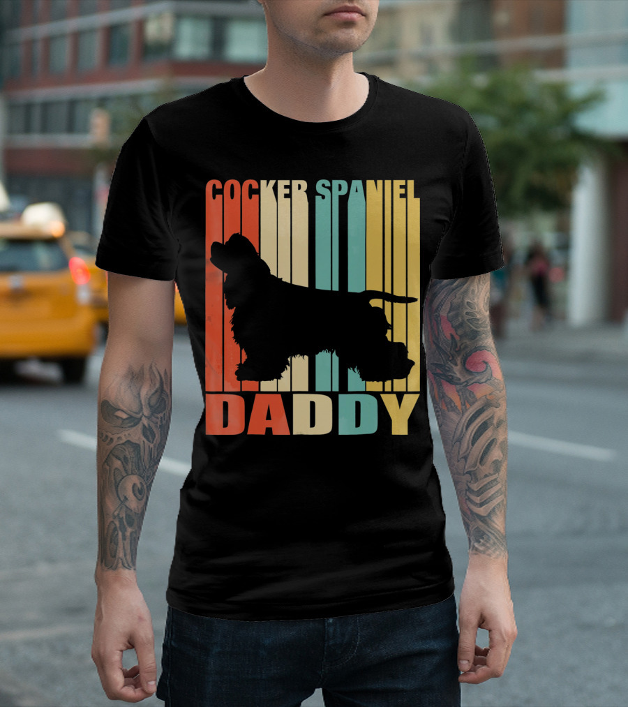 Cocker Spaniel Daddy Vintage T-Shirt