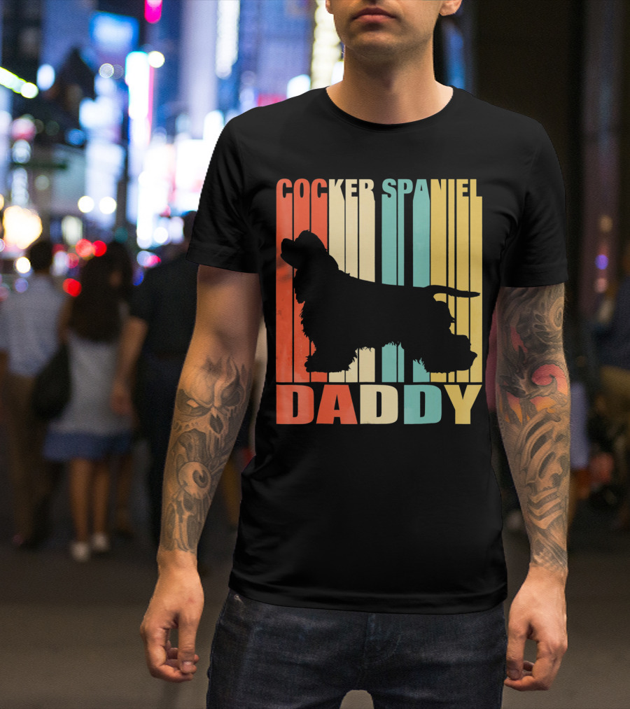 Cocker Spaniel Daddy Vintage T-Shirt