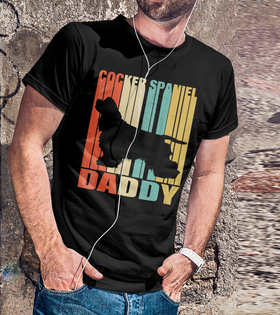 Cocker Spaniel Daddy Vintage T-Shirt