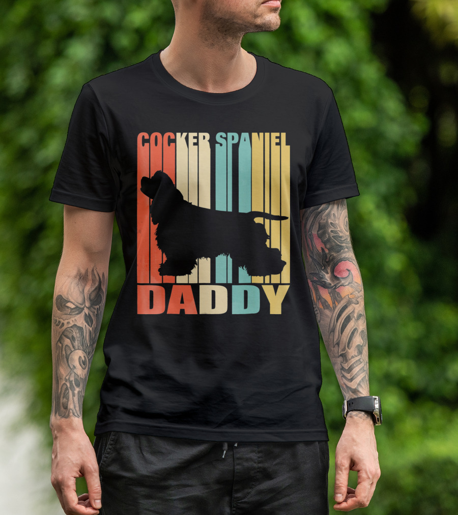 Cocker Spaniel Daddy Vintage T-Shirt