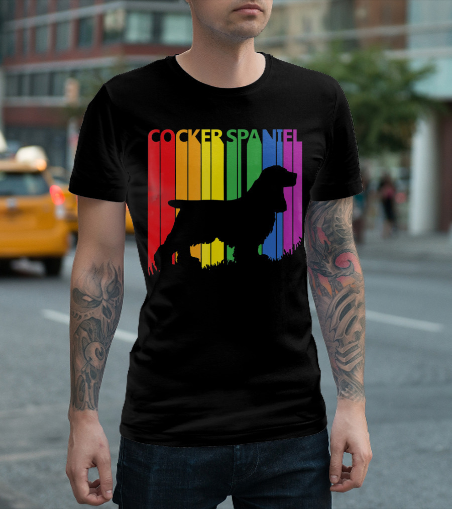 Cocker Spaniel Rainbow T-Shirt