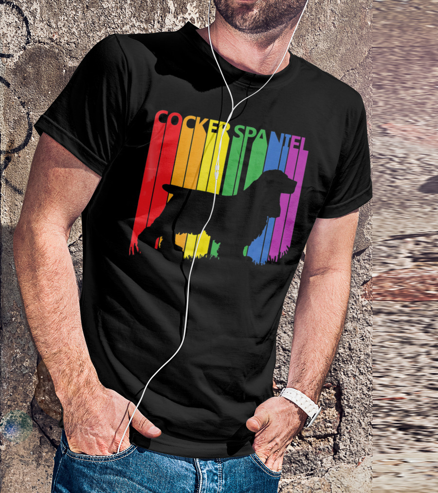 Cocker Spaniel Rainbow T-Shirt