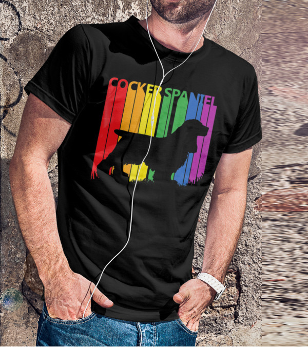 Cocker Spaniel Rainbow T-Shirt