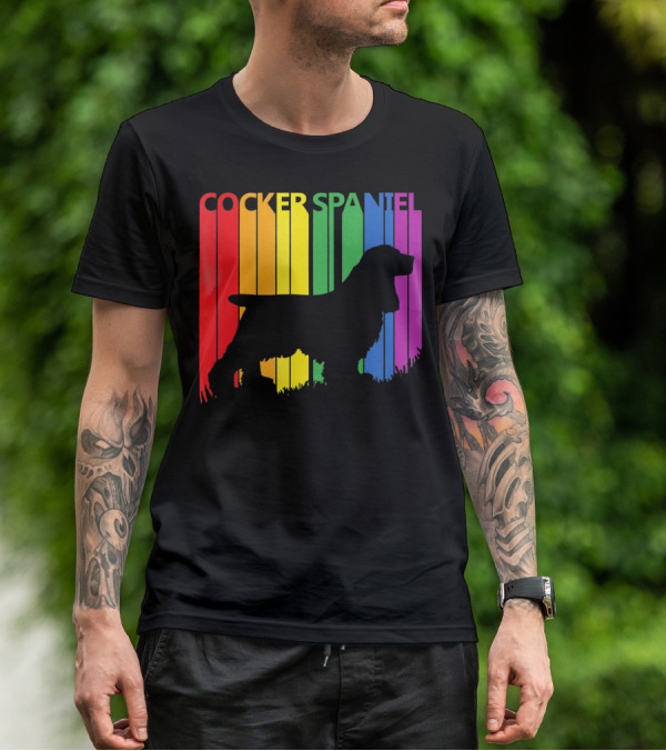 Cocker Spaniel Rainbow T-Shirt