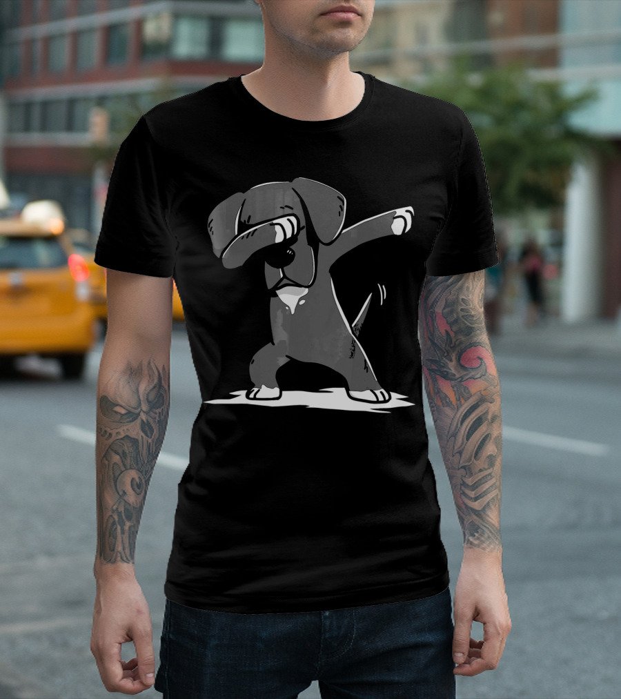 Great Dane Dog Dabbing Cute Funny Dab Dance T-Shirt