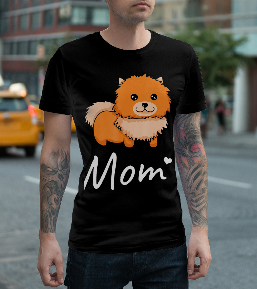 Pomeranian Mom I Love Dogs Dog Moms T-Shirt