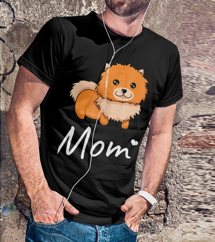 Pomeranian Mom I Love Dogs Dog Moms T-Shirt