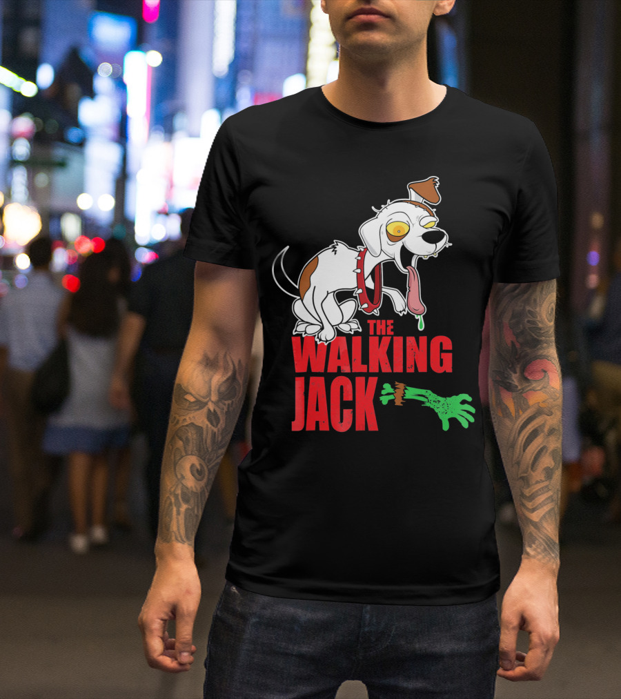 The Walking Jack Russell Terrier Zombie Hall T-Shirt