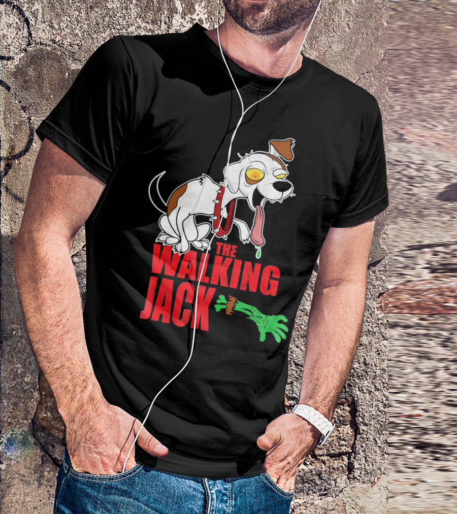 The Walking Jack Russell Terrier Zombie Hall T-Shirt
