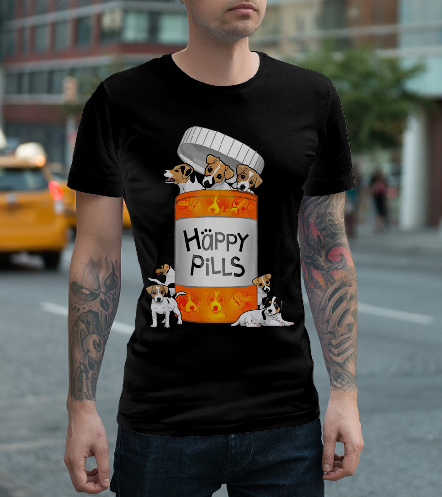 Happy Pills Jack Russell Terrier T-Shirt